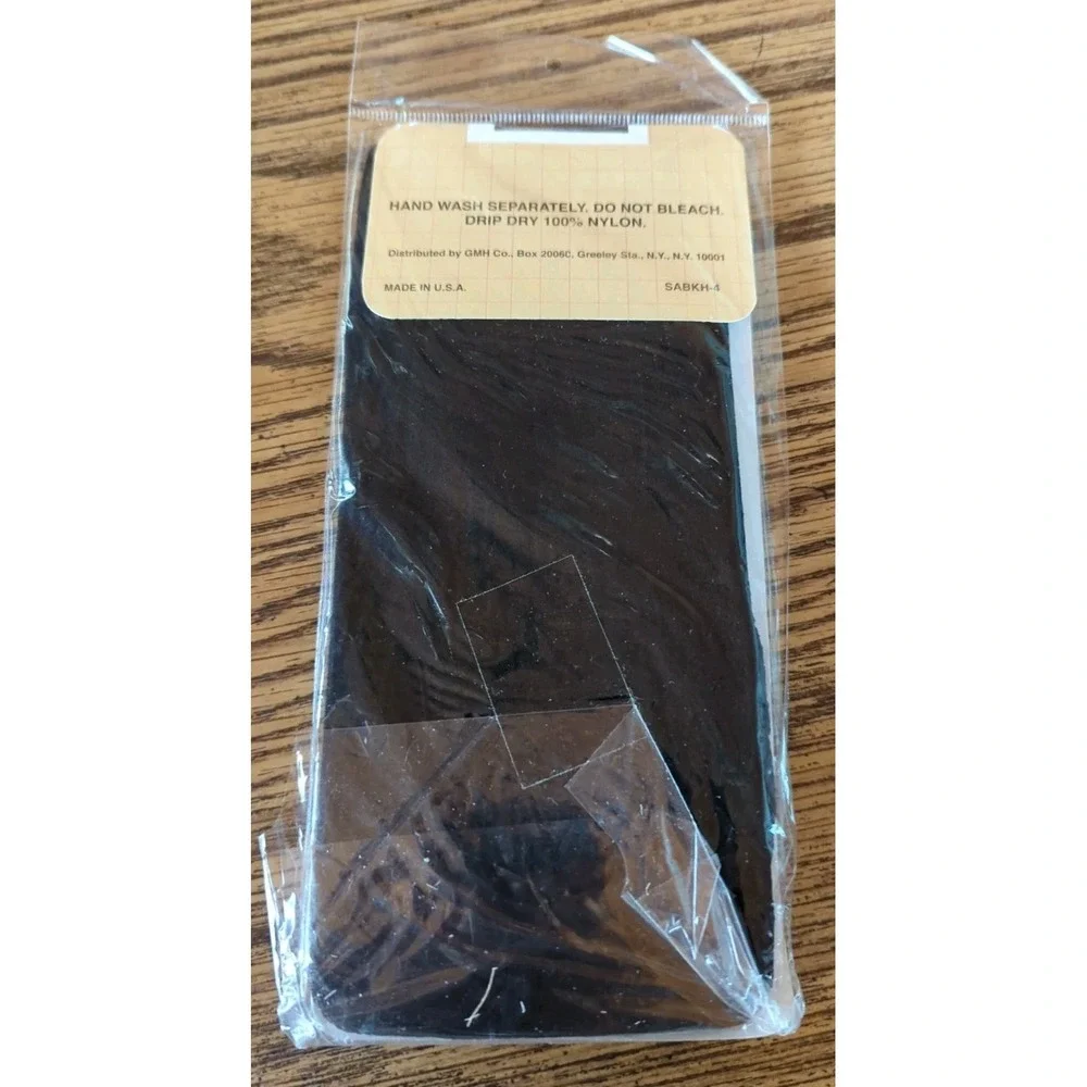 New NIP Vintage Pantyhose‎ Sabra Opaque Knee Highs Color Black Fits 8.5-11
